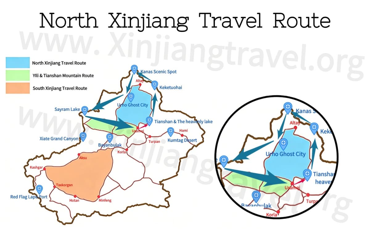 North xinjiang travel route.jpg