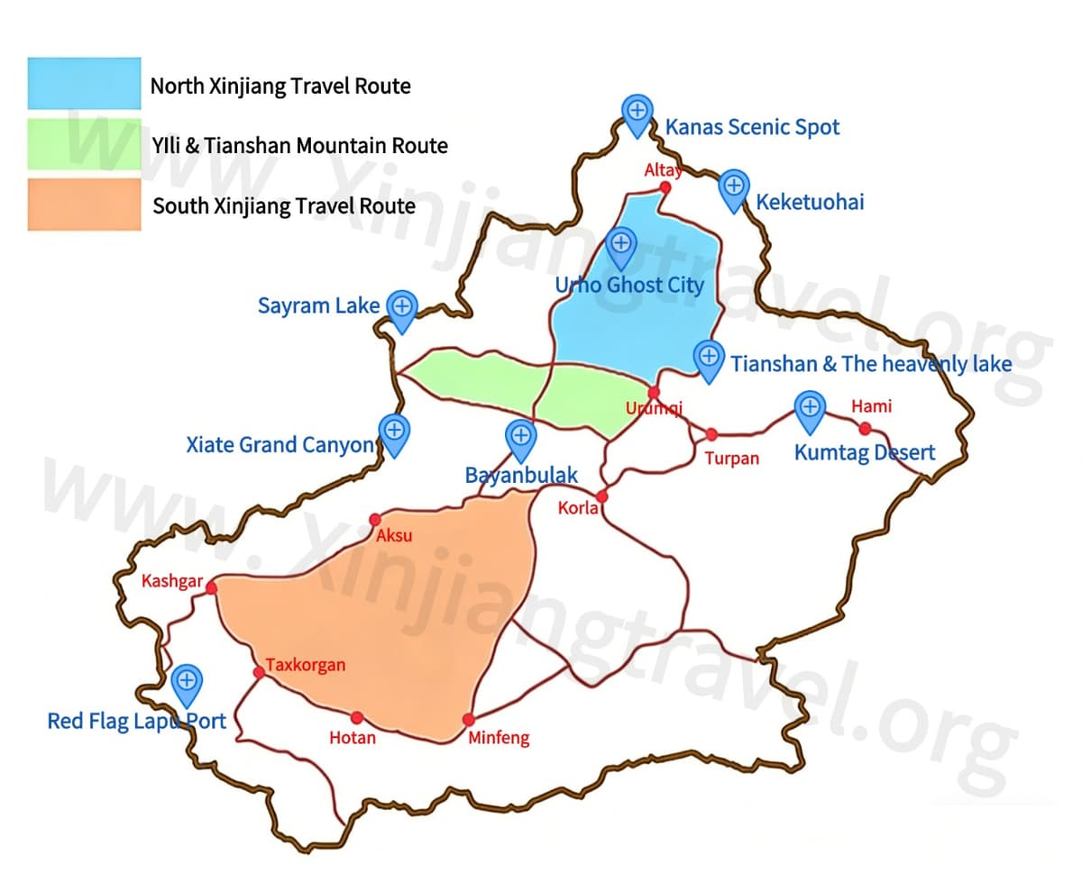 three basic travel routes in xinjiang.jpg three basic travel routes in xinjiang.jpg