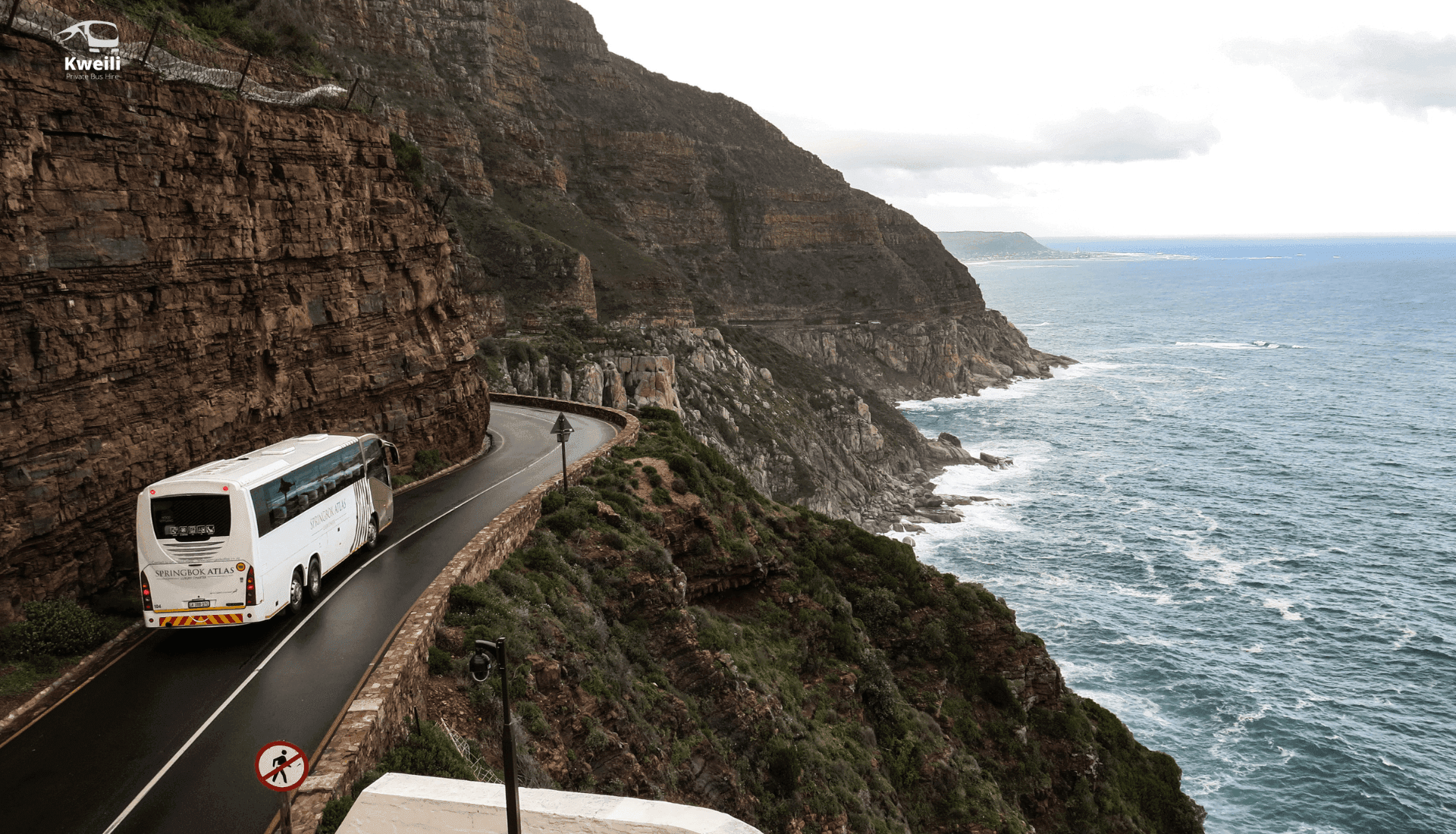 Bus on scenic route